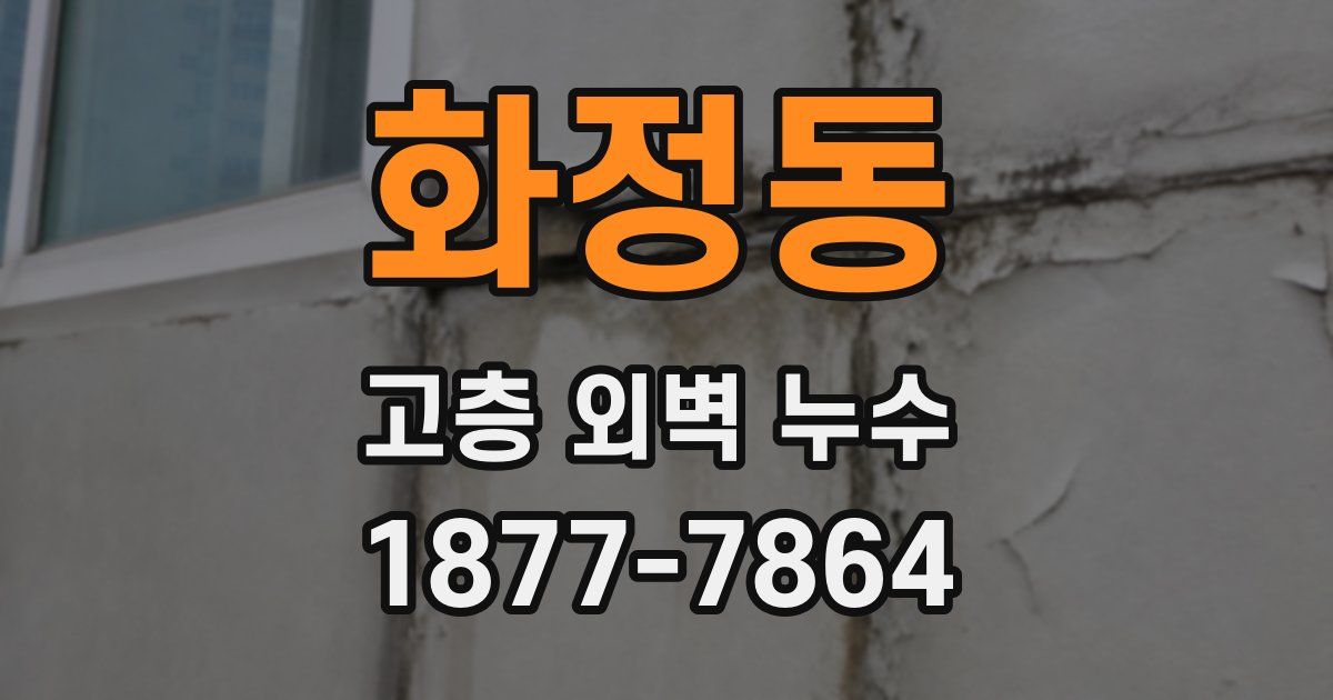 화정동 고층 외벽 누수