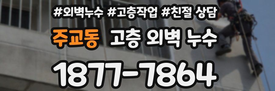 주교동 고층 외벽 누수