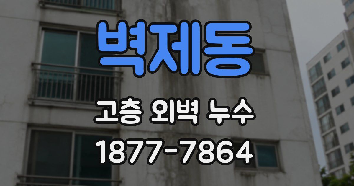 벽제동 고층 외벽 누수