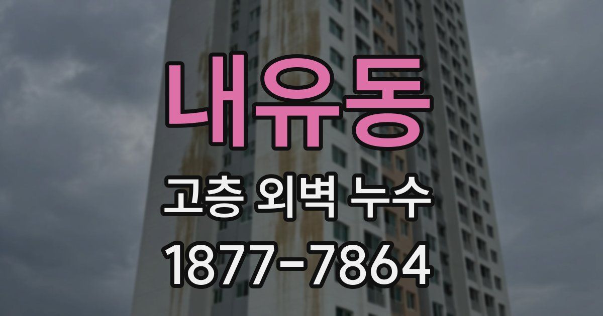내유동 고층 외벽 누수