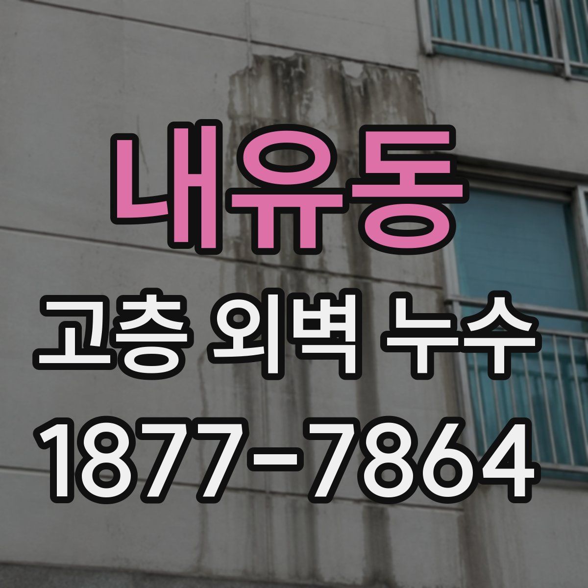 내유동 고층 외벽 누수