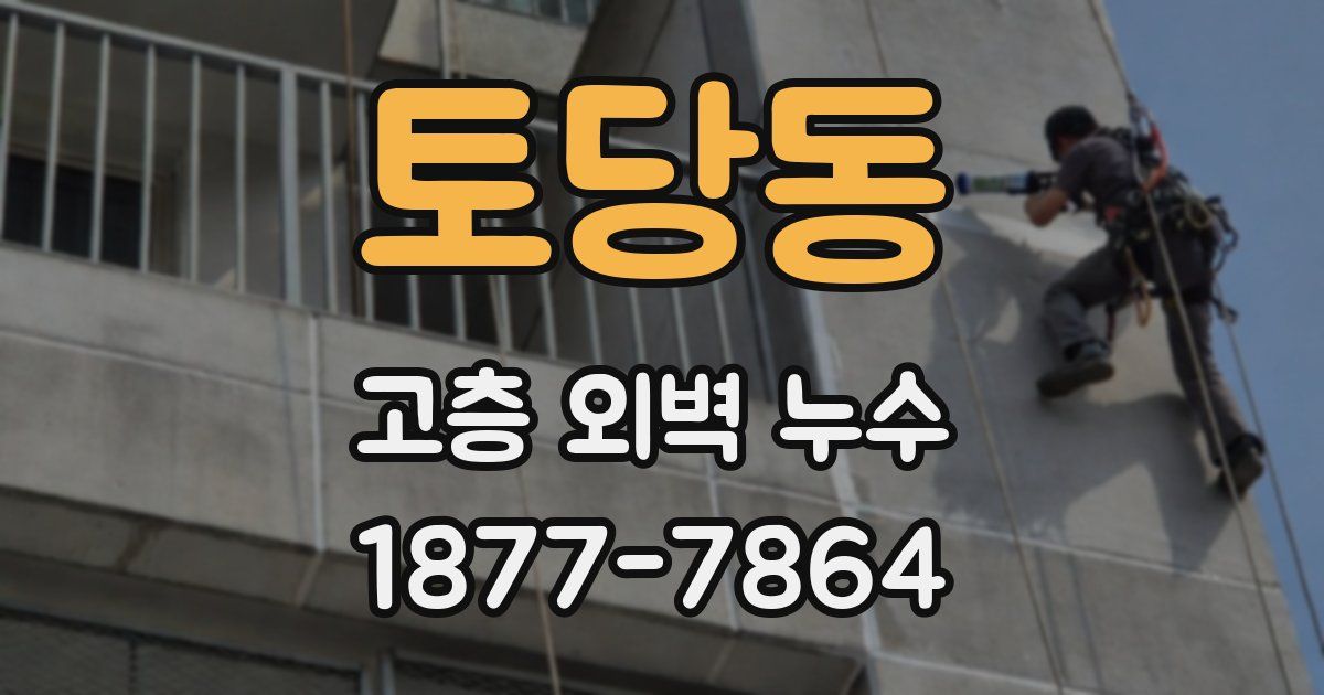 토당동 고층 외벽 누수