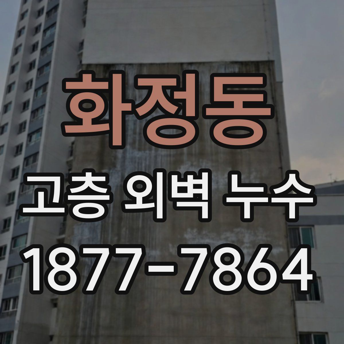 화정동 고층 외벽 누수
