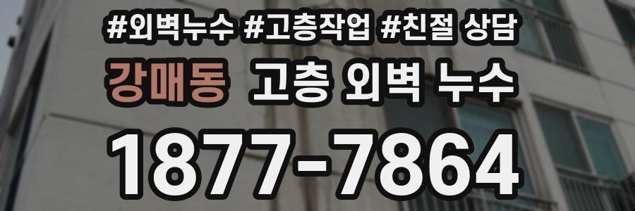 강매동 고층 외벽 누수