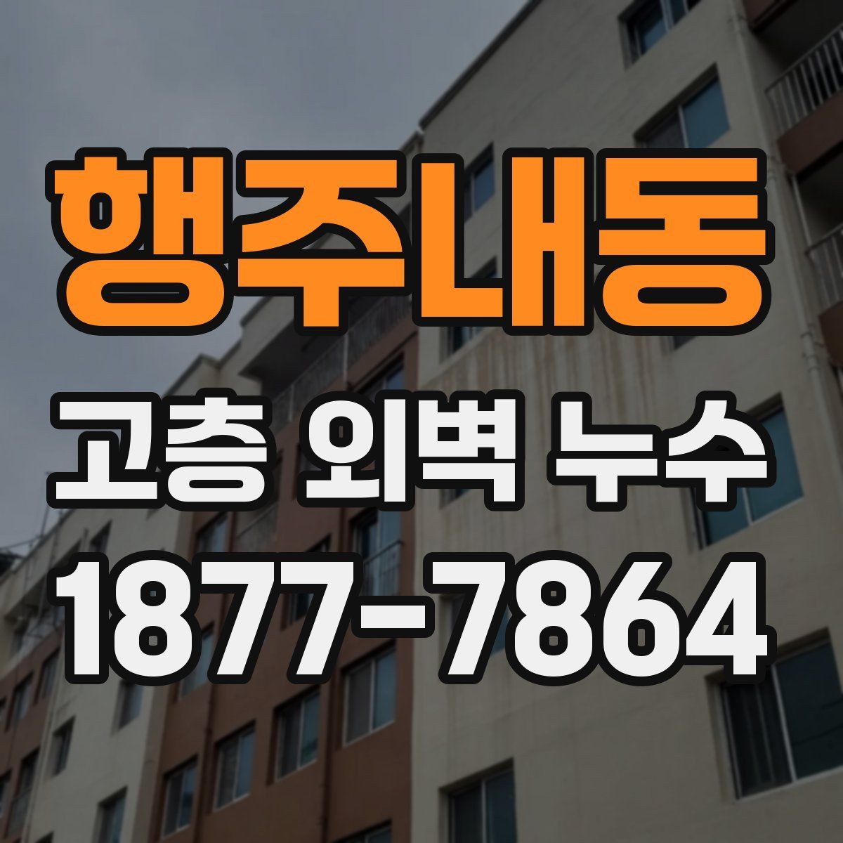 행주내동 고층 외벽 누수
