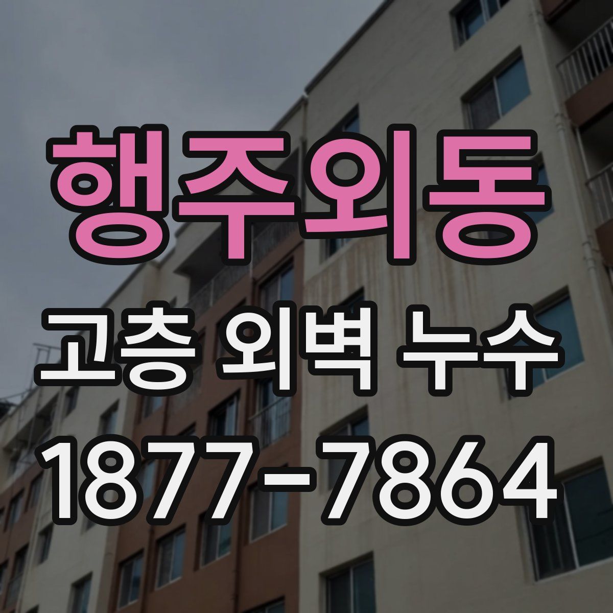 행주외동 고층 외벽 누수