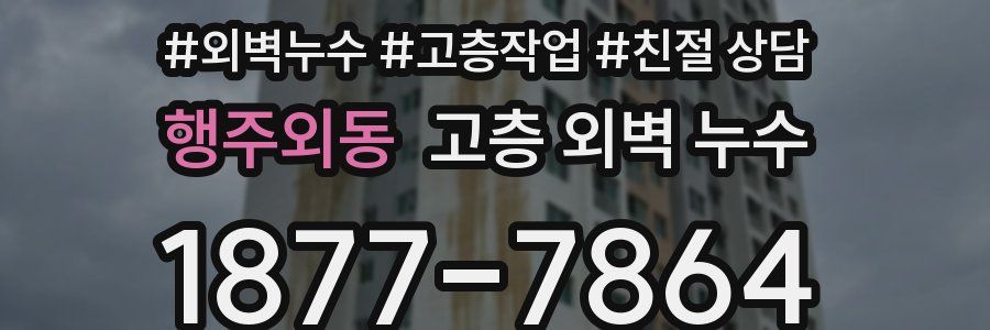 행주외동 고층 외벽 누수