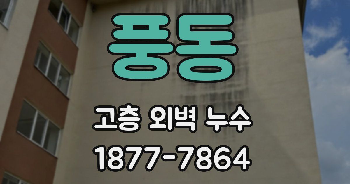 풍동 고층 외벽 누수