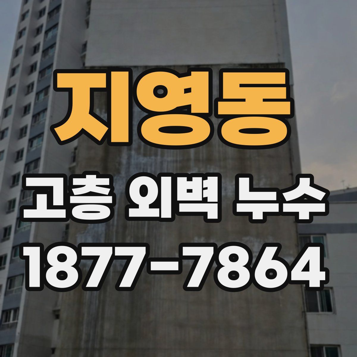 지영동 고층 외벽 누수