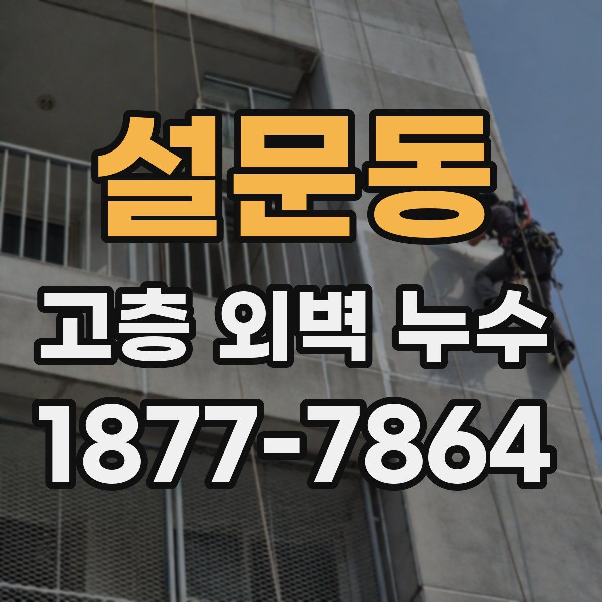 설문동 고층 외벽 누수