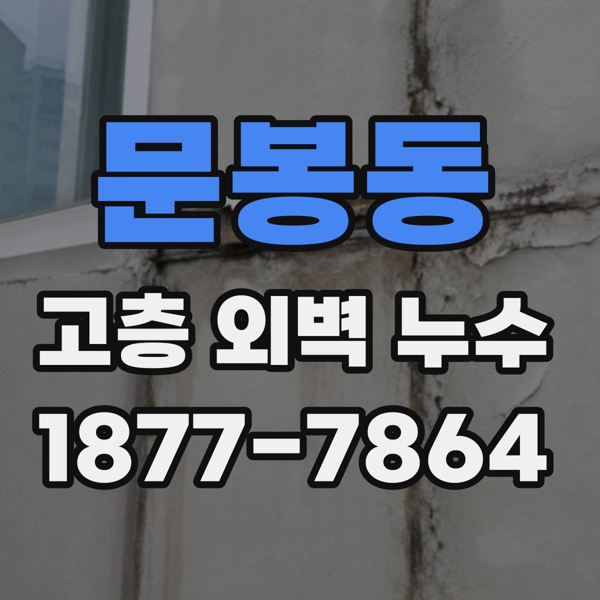 문봉동 고층 외벽 누수