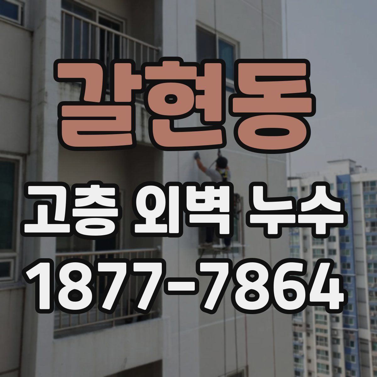 갈현동 고층 외벽 누수