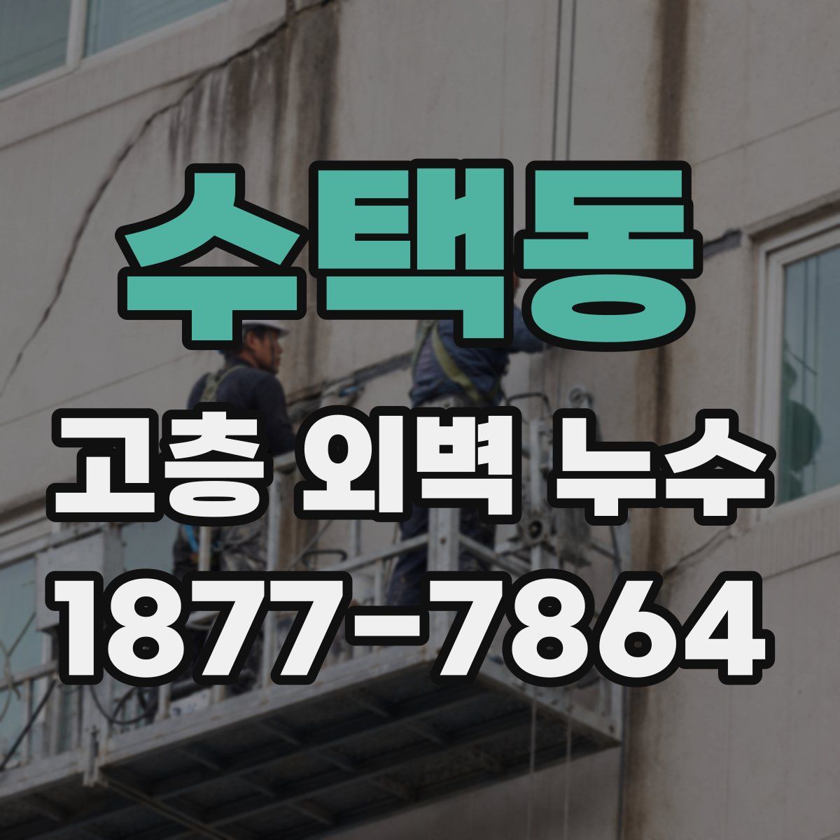 수택동 고층 외벽 누수