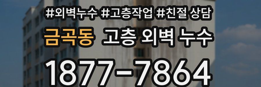 금곡동 고층 외벽 누수