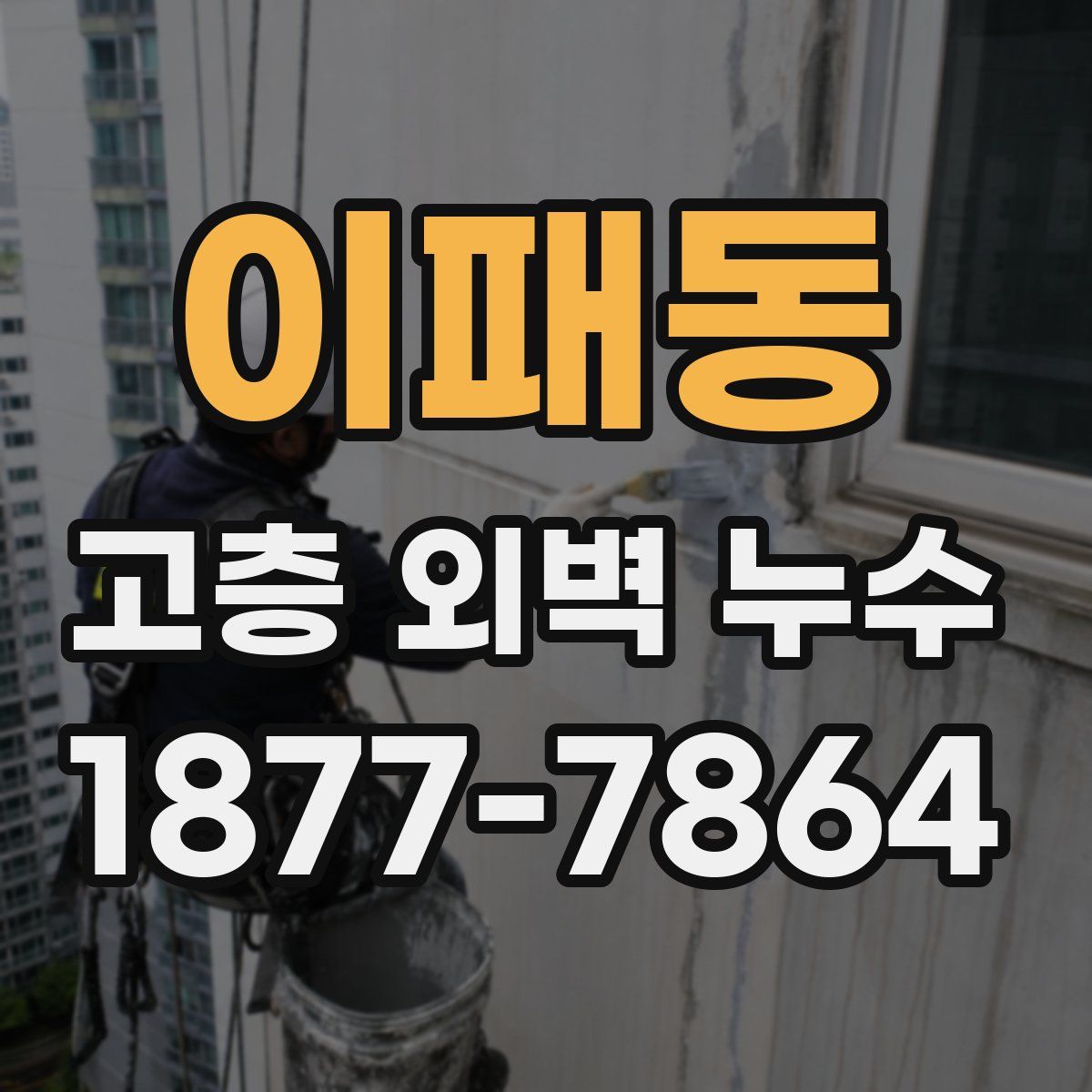이패동 고층 외벽 누수