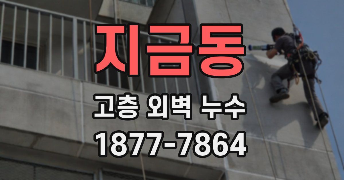 지금동 고층 외벽 누수
