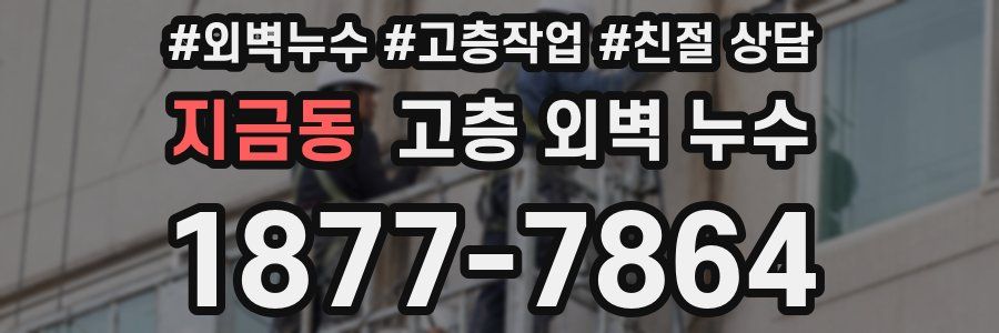 지금동 고층 외벽 누수