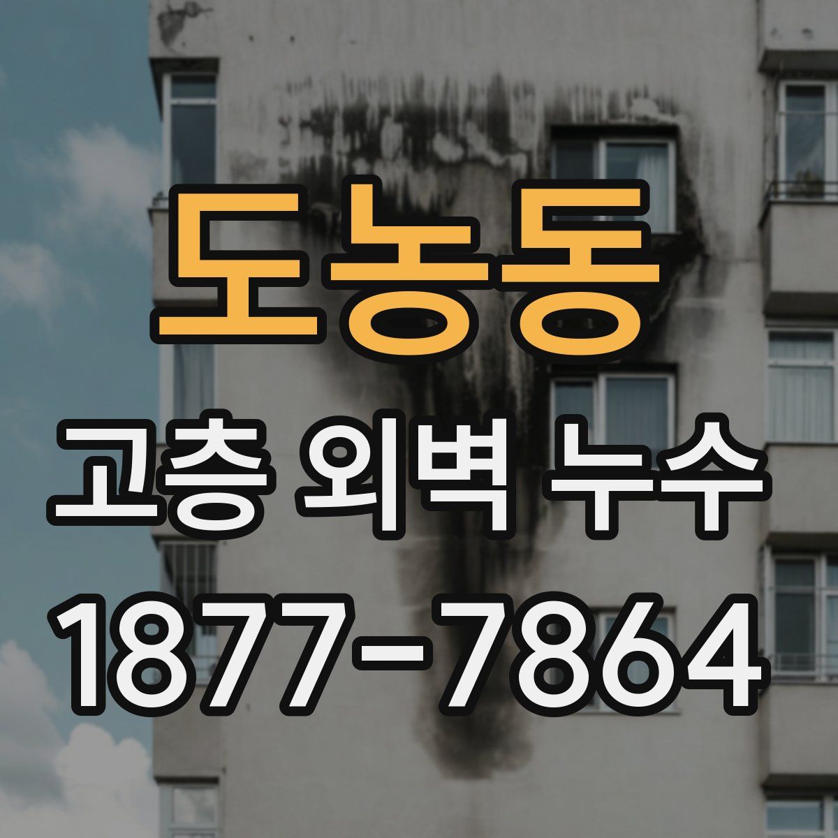 도농동 고층 외벽 누수
