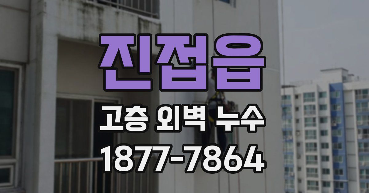 진접읍 고층 외벽 누수