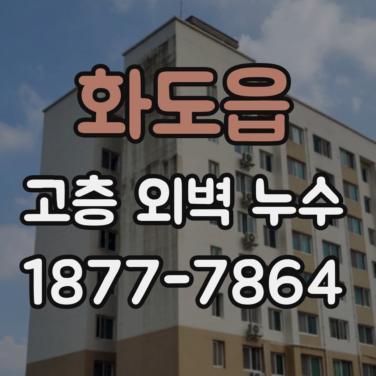 화도읍 고층 외벽 누수