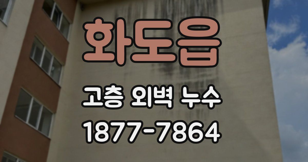 화도읍 고층 외벽 누수