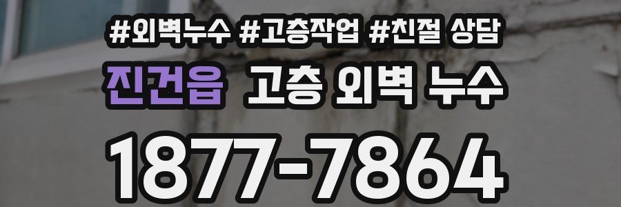 진건읍 고층 외벽 누수