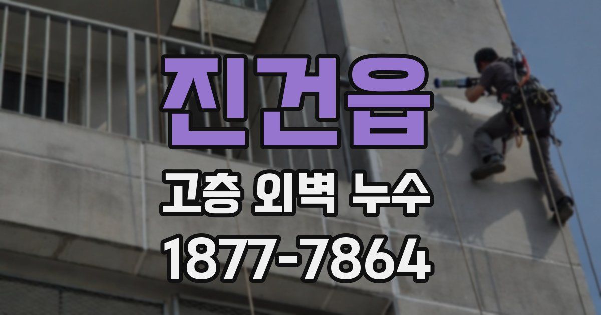 진건읍 고층 외벽 누수