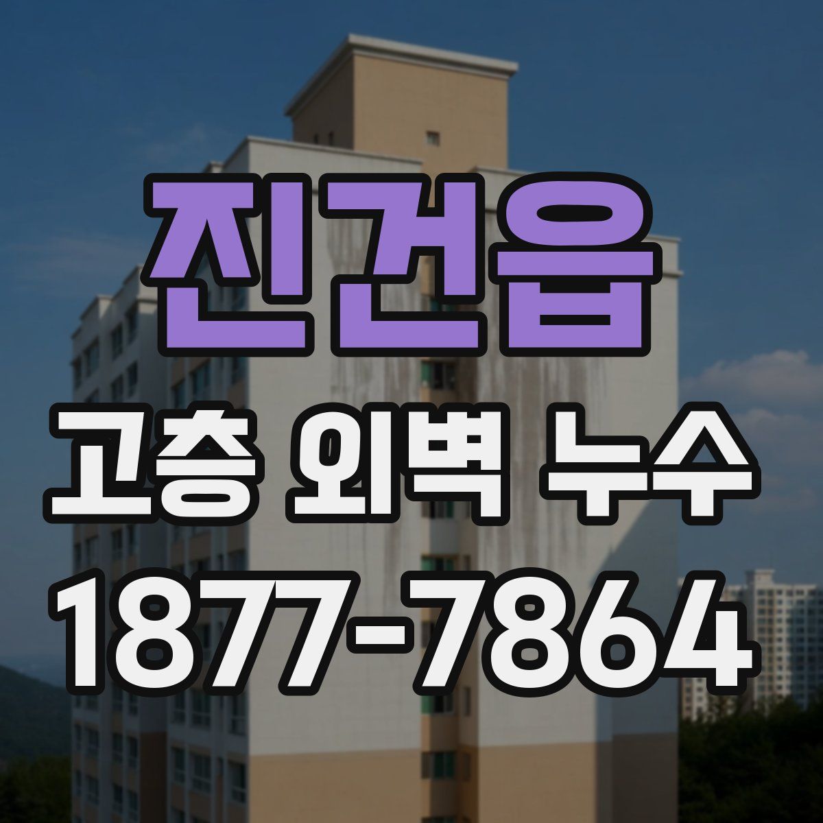 진건읍 고층 외벽 누수