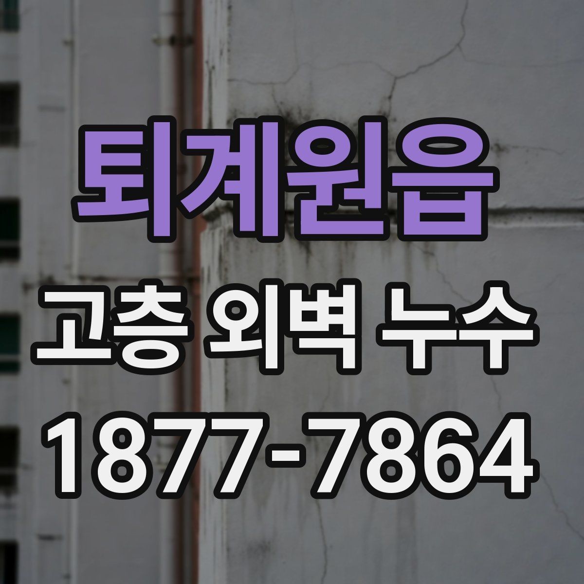 퇴계원읍 고층 외벽 누수 보수 시 검토해야 할 공법