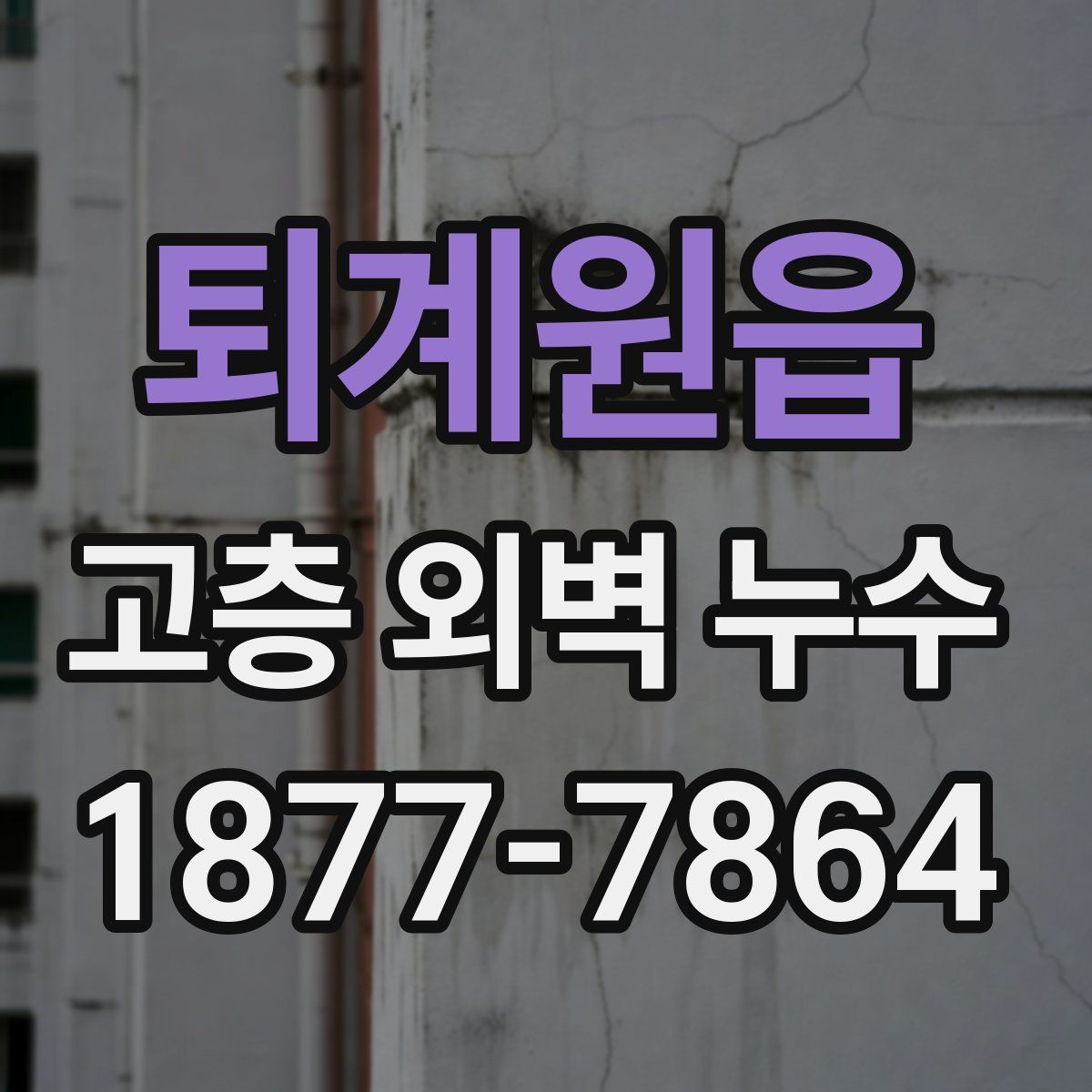 퇴계원읍 고층 외벽 누수