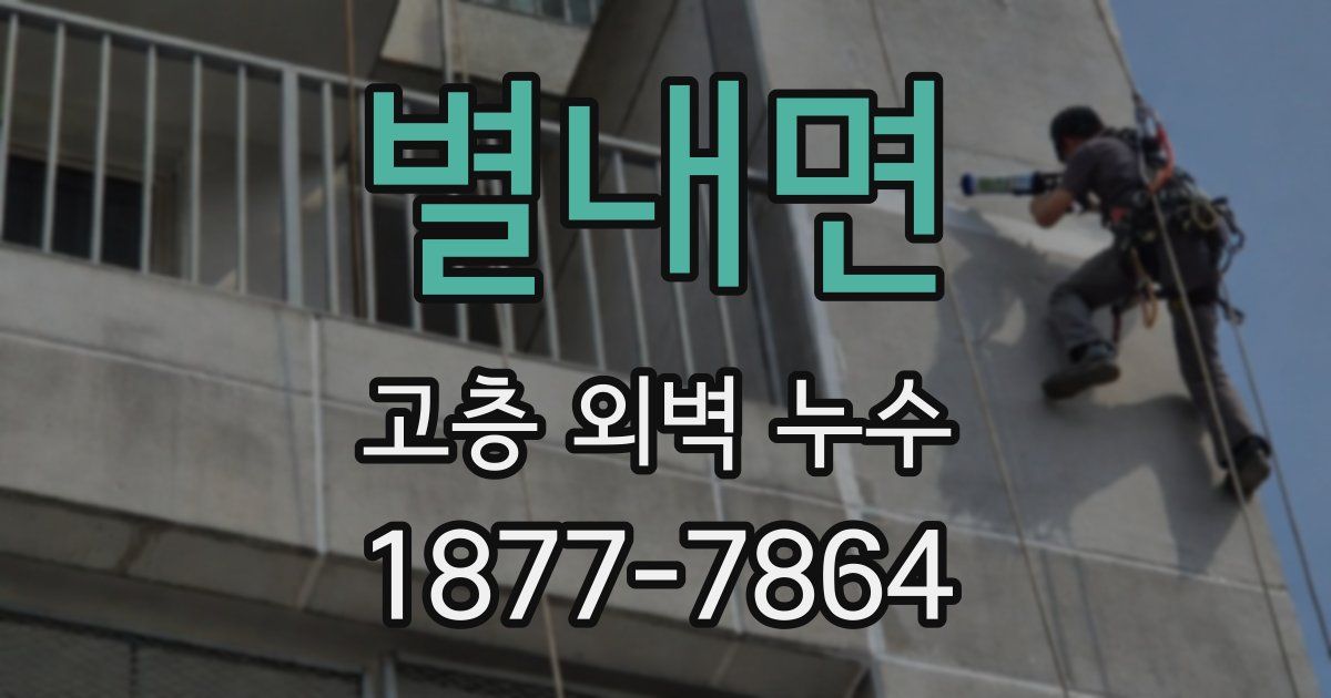 별내면 고층 외벽 누수