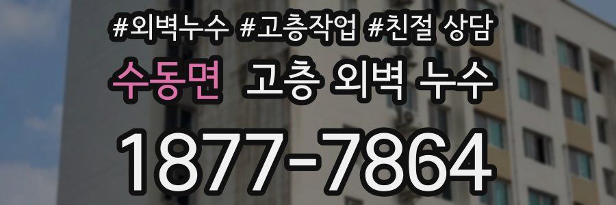 수동면 고층 외벽 누수