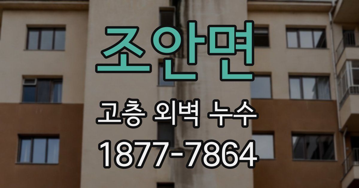 조안면 고층 외벽 누수
