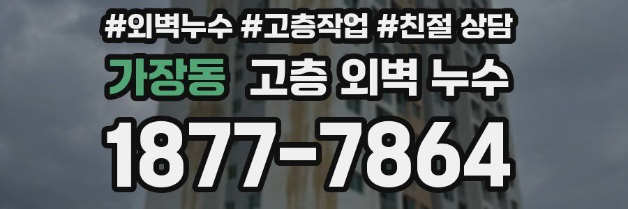가장동 고층 외벽 누수