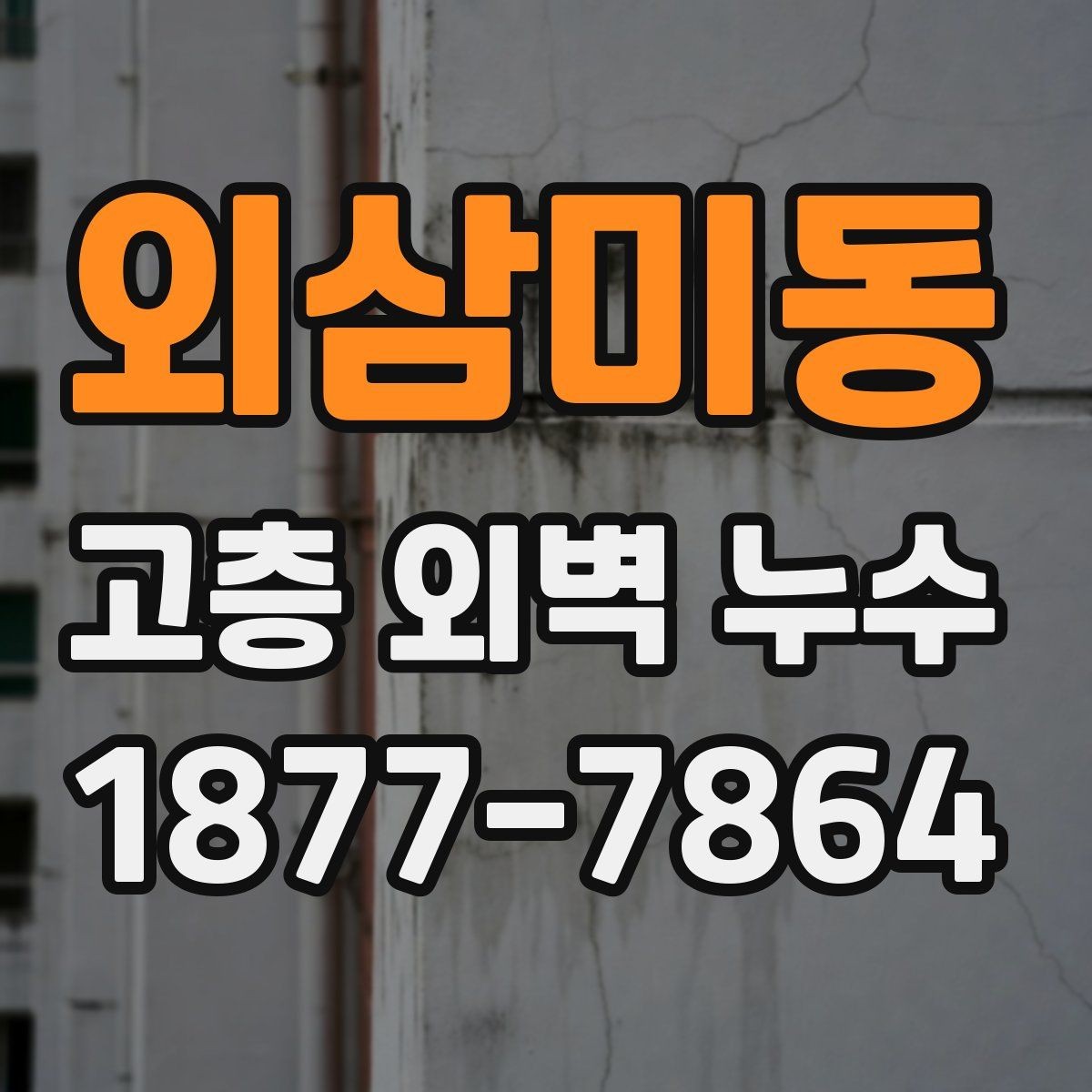 외삼미동 고층 외벽 누수 공사 전후 확인해야 할 사진