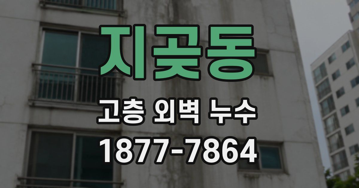 지곶동 고층 외벽 누수