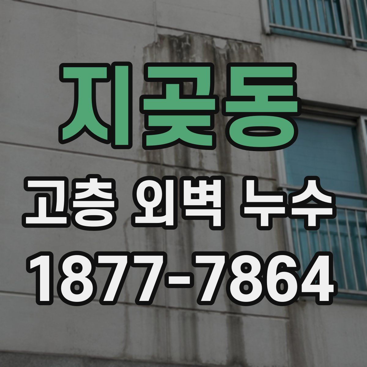 지곶동 고층 외벽 누수