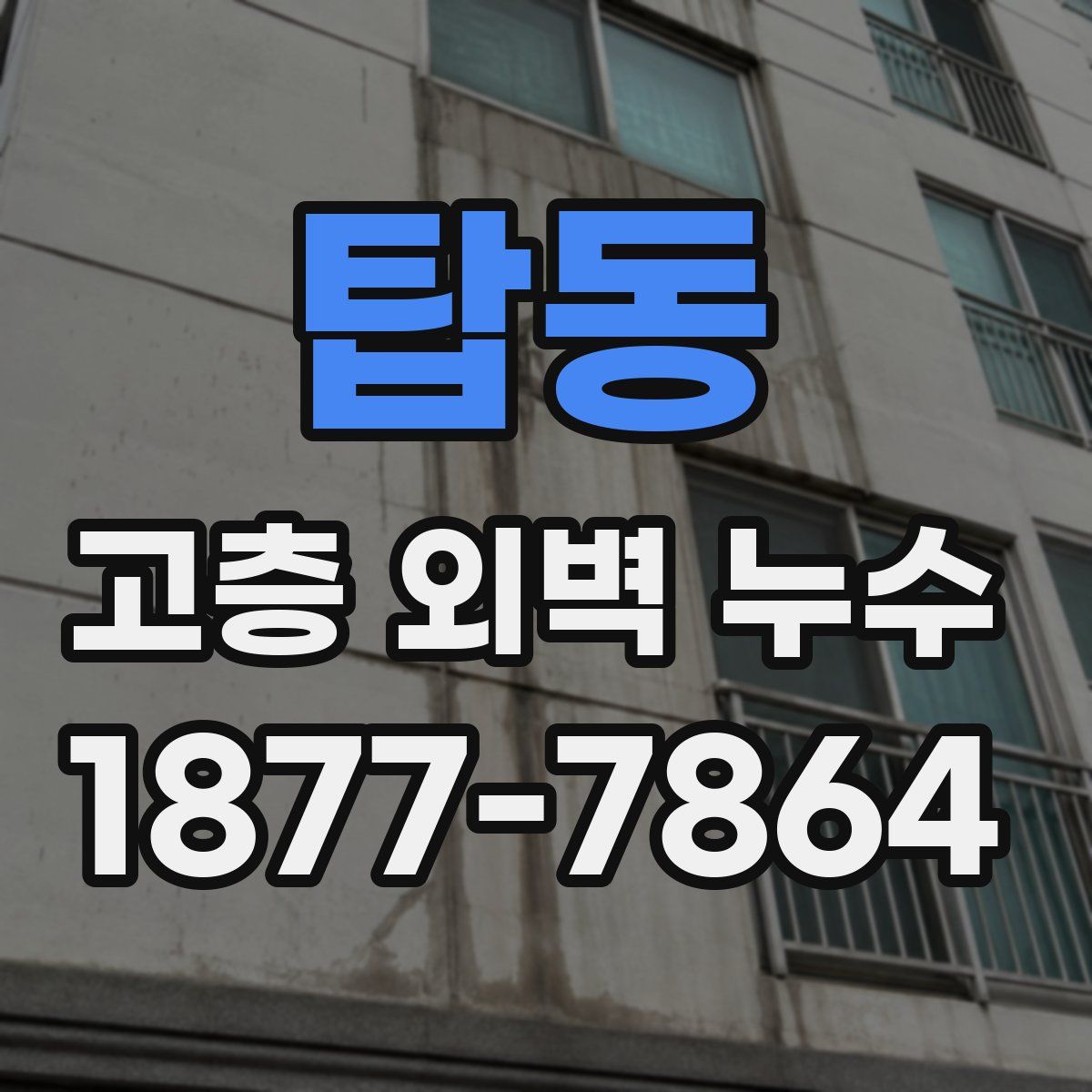 탑동 고층 외벽 누수