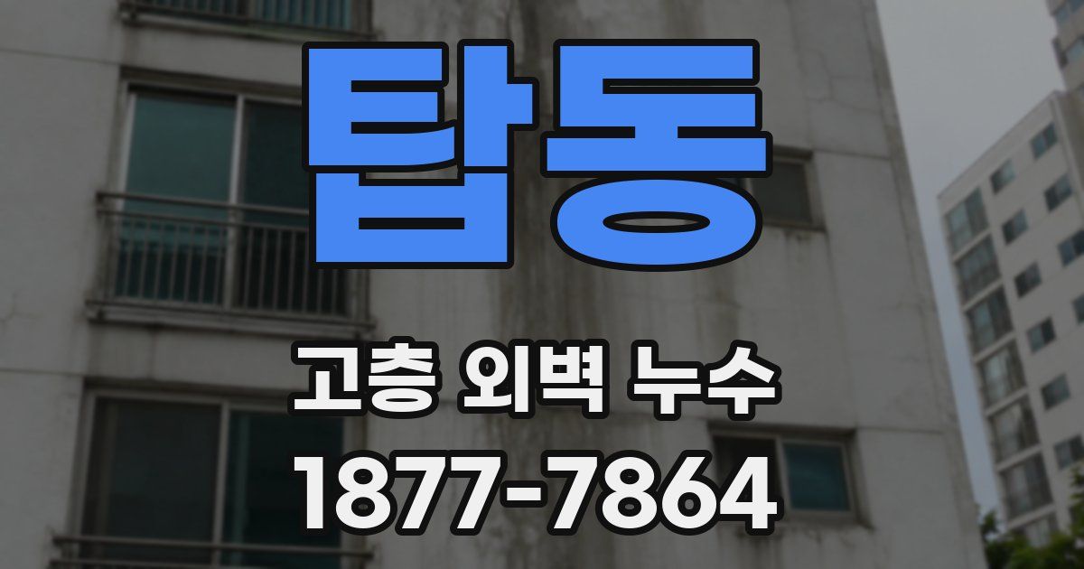탑동 고층 외벽 누수