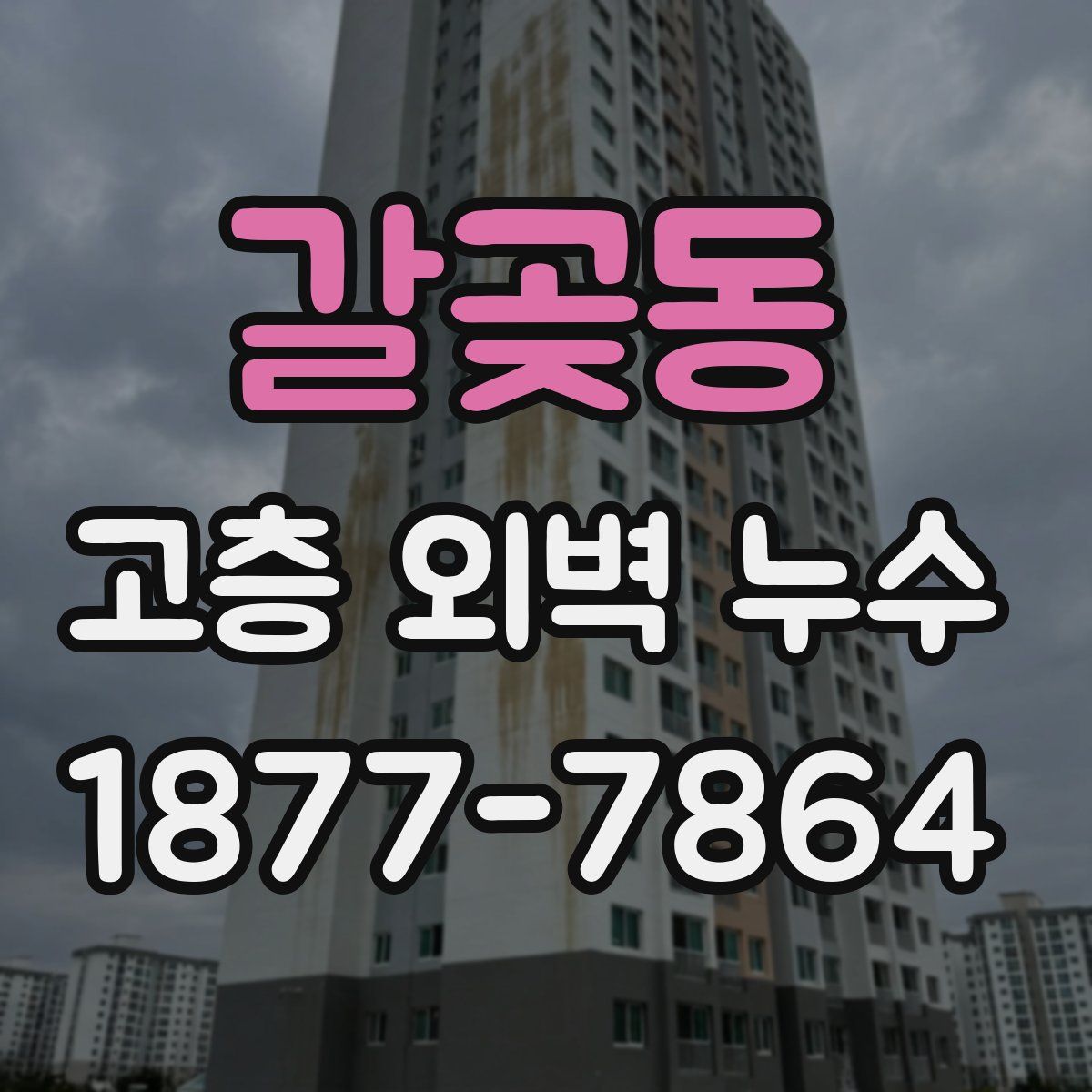 갈곶동 고층 외벽 누수