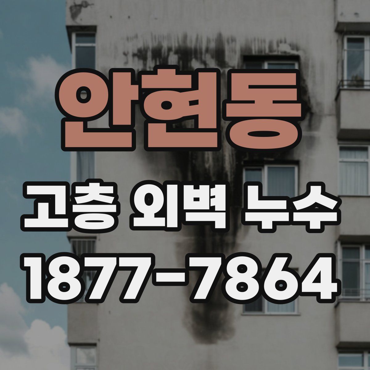 안현동 고층 외벽 누수