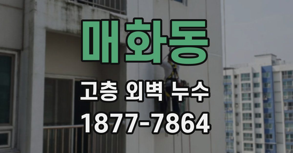 매화동 고층 외벽 누수