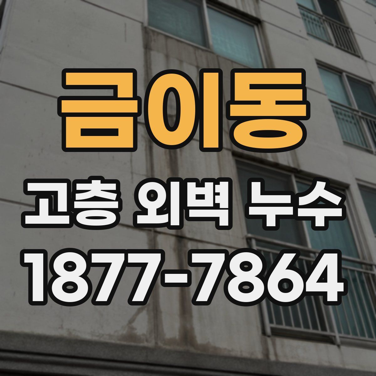 금이동 고층 외벽 누수