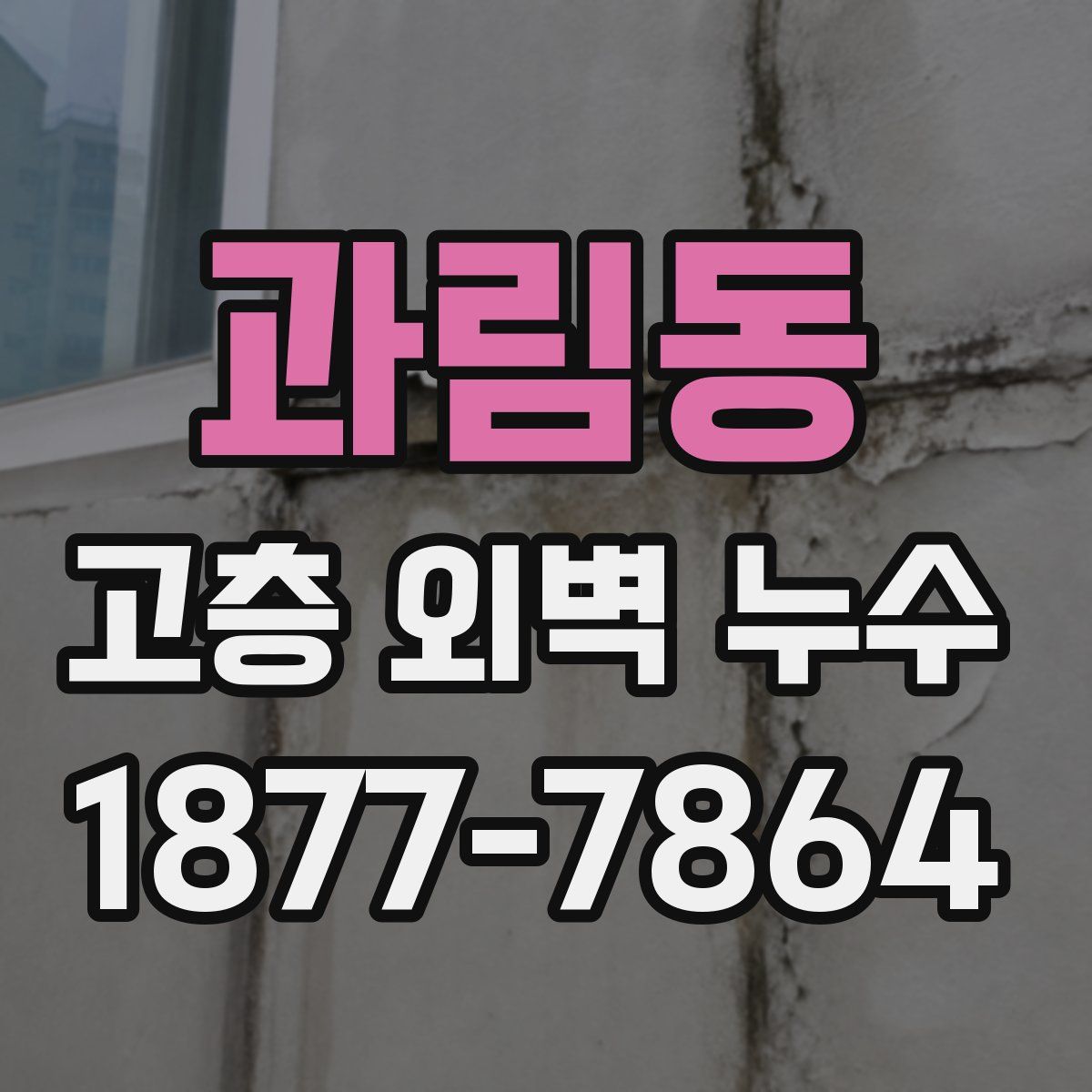 과림동 고층 외벽 누수