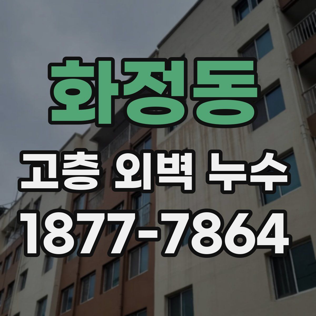화정동 고층 외벽 누수