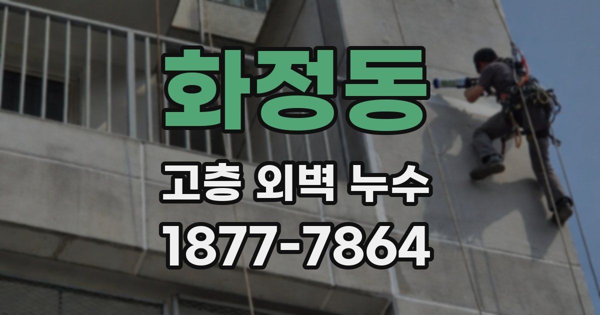 화정동 고층 외벽 누수