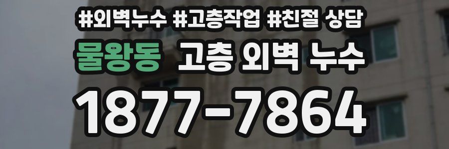 물왕동 고층 외벽 누수