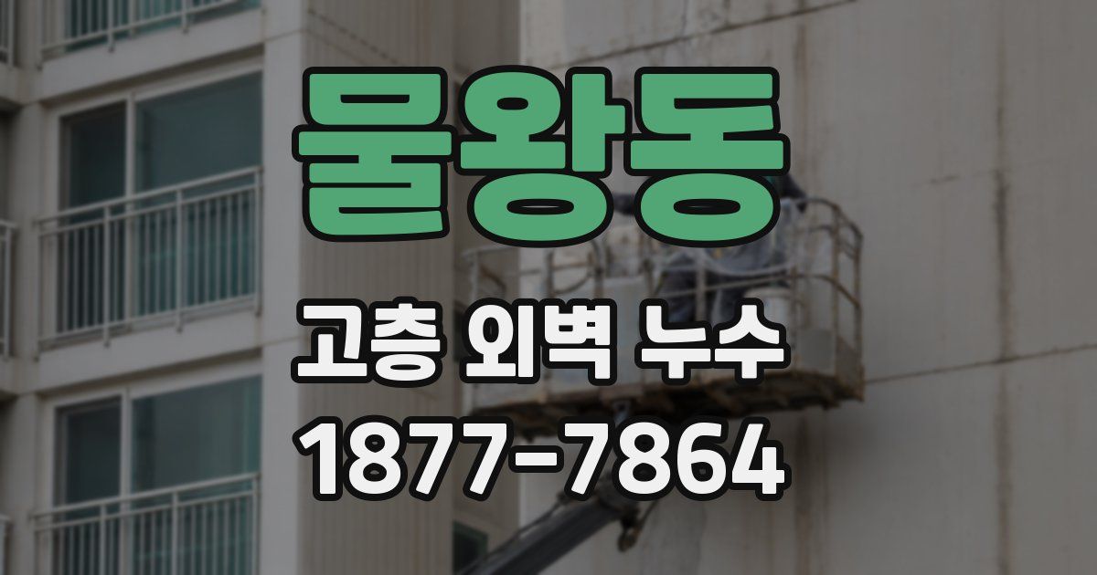 물왕동 고층 외벽 누수