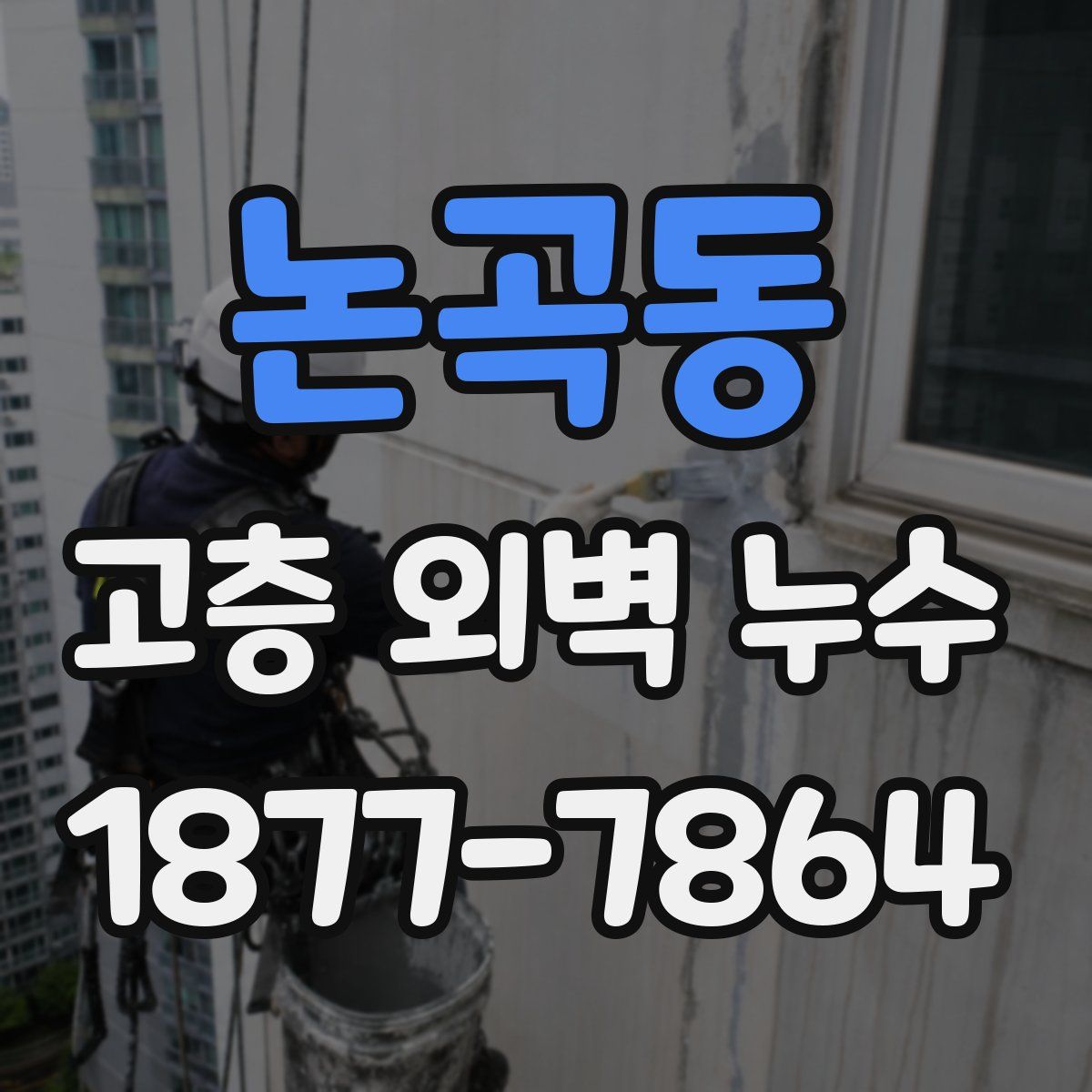 논곡동 고층 외벽 누수