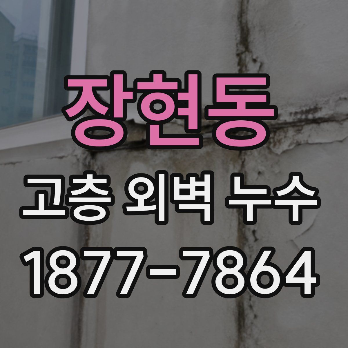 장현동 고층 외벽 누수